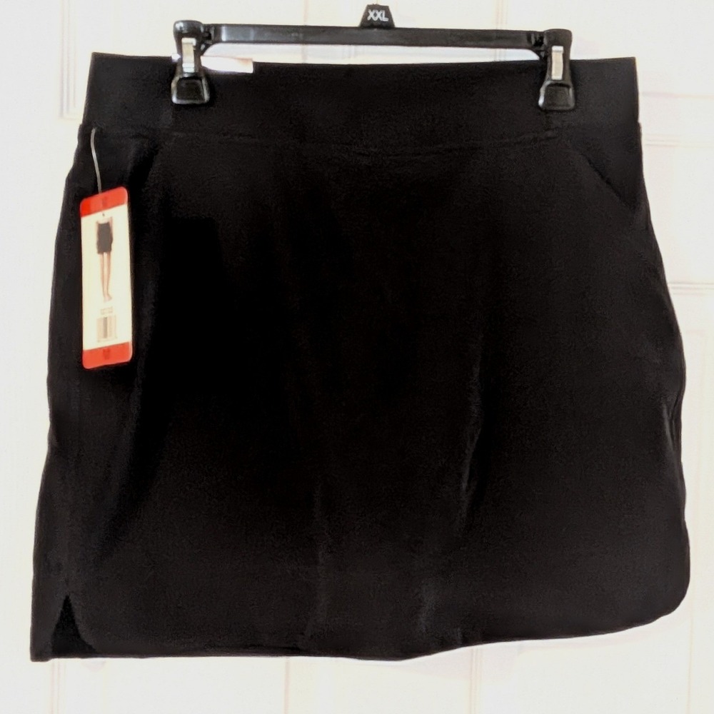 32 Degrees Cool Womens Athletic Skort Black Medium Pockets Activewear NWT